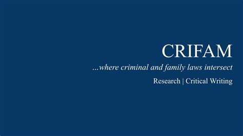 crifam|Introducing CRIFAM .